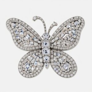 Graff Butterfly Brooch in White Gold